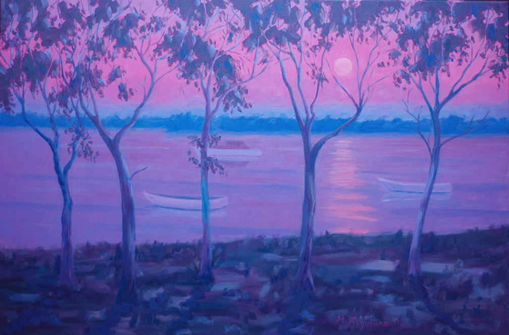 Moonrise Pumicestone Passage 60x91cm Sold